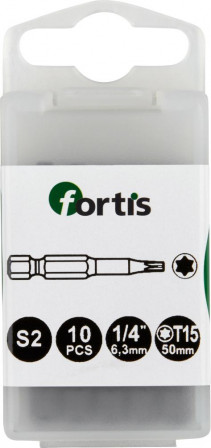 Jeu d'embouts DIN3126E6,3 10 x T15x50mm 