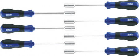 Jeu garn. clé à douille 7pcs. 5-13mm 