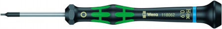 Tournevis électronique six pans femelle 0,9mm 