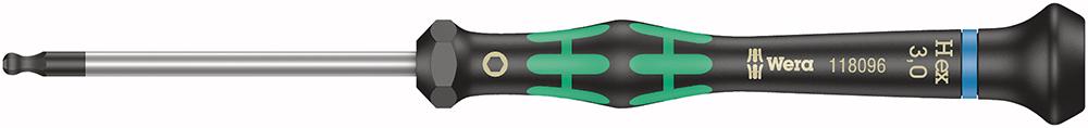 Tournevis électronique six pans femelle avec tête sphérique 3mm 