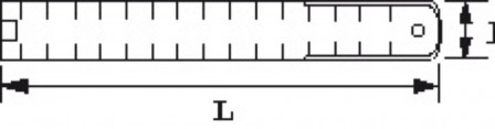metre pliant fibre de verre 2m