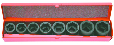 coffret de 8 douilles chocs 3/4