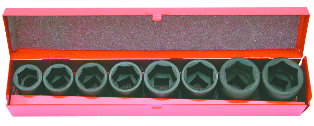 coffret de 8 douilles chocs 3/4