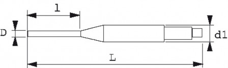 chasse-clous 2,5 mm avec clip