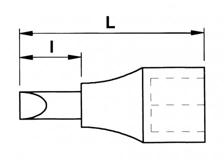douille tournevis 1/2 ribe l100-rb13