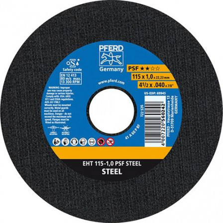 Meule à tronçonner droite A60PPS 115x1mm 