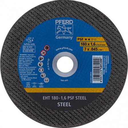 Meule à tronçonner droite A46PPS 178x1,6mm 