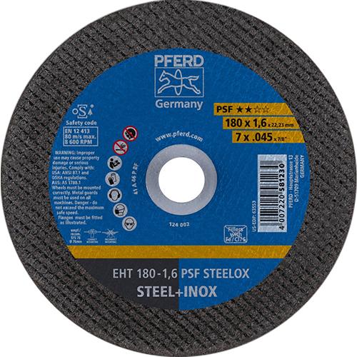 Meule à tronçonner droite A46PPSF-INOX 178x1,6mm 