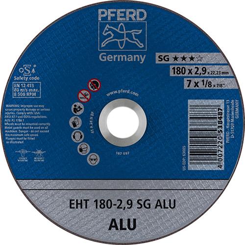 Meule à tronçonner droite pour aluminium A24NSG 178x2,9mm 