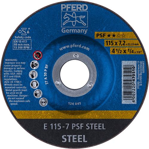 Meule d'ébarbage coudée A30PPS 115x7mm