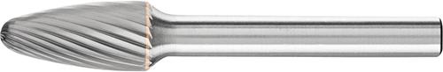 Fraise sur tige carbure forme ogive bout rond 1020 3 6mm 10x20mm 