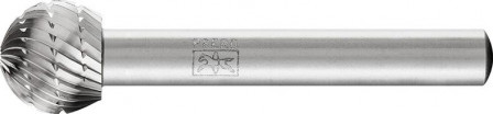 Fraise sur tige HSS forme sphérique F 1210 3 6mm 12x10,8mm 