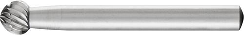 Fraise sur tige HSS forme sphérique F 0807 3 6mm 8x7mm 