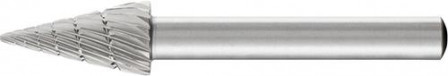 Fraise sur tige HSS forme conique bout pointu G 1020 3 6mm 10x20mm 