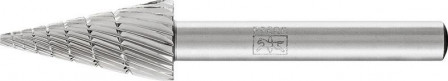 Fraise sur tige HSS forme conique bout pointu G 1225 3 6mm 12x25mm 