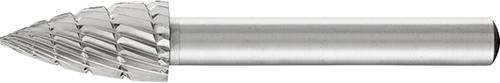 Fraise sur tige HSS forme ogive bout pointu K 1020 3 6mm 10x20mm 