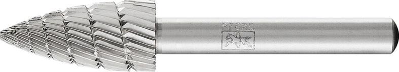 Fraise sur tige HSS forme ogive bout pointu K 1225 3 6mm 12x25mm 