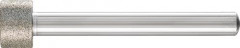 Meule sur tige diamant D126 cylindrique 12x8x6mm 