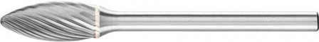 Mini-fraise sur tige carbure forme flamme 3B 0613 5 3mm 6x13mm 