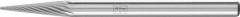 Mini-fraise sur tige carbure forme conique bout pointu 0311 5 3mm 3x11mm 