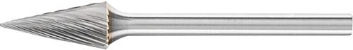 Mini-fraise sur tige carbure forme conique bout pointu 0613 5 3mm 6x13mm 
