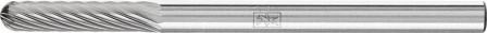 Mini-fraise sur tige carbure forme cyl. bout arrondi 0313 5 3mm 3x13mm 