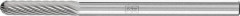 Mini-fraise sur tige carbure forme cyl. bout arrondi 0313 5 3mm 3x13mm 