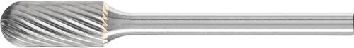Mini-fraise sur tige carbure forme cyl. bout arrondi 0613 5 3mm 6x13mm 