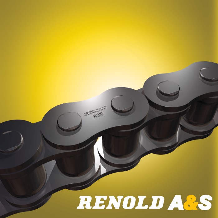 CHAINE A ROULEAUX A&S 12,7S 08B-1 BS