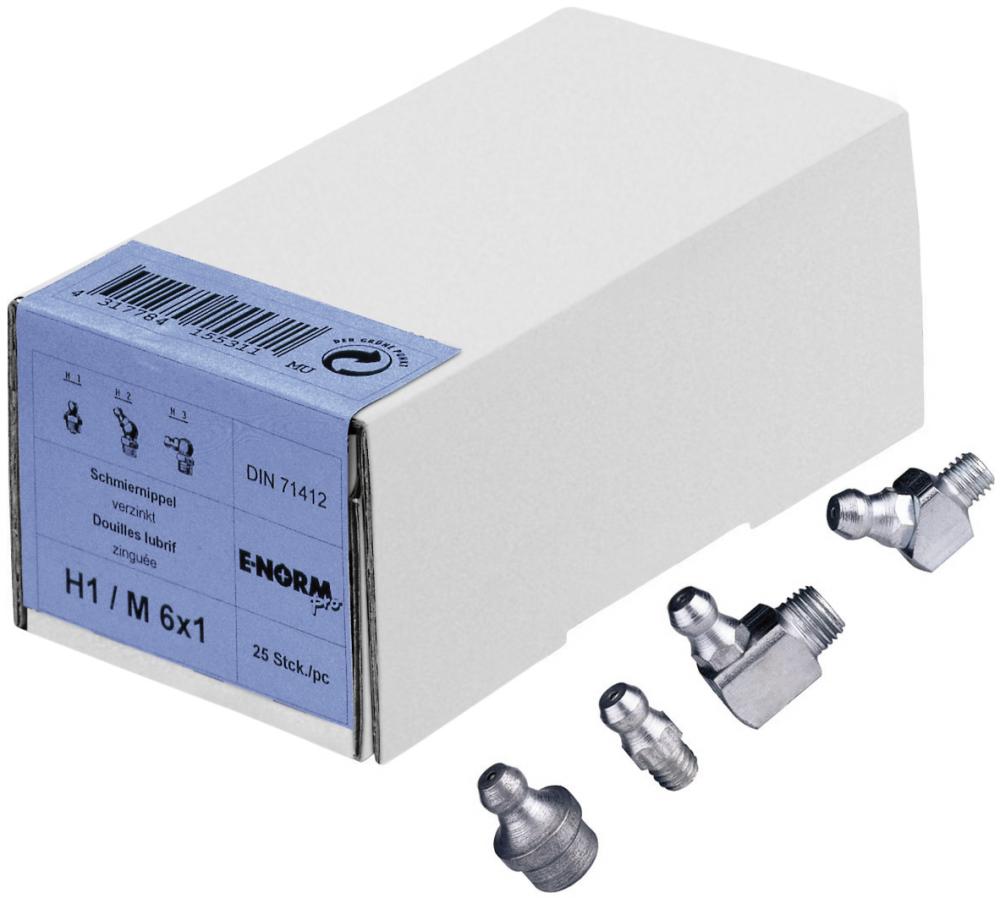 Embout de graissage DIN 71412 H1 A 8 zn HP E-