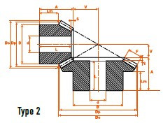 Couple conique 16/32 module 2
