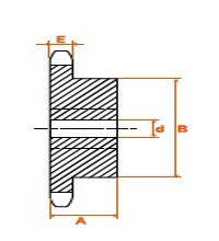 Pignon 11 dents pas 9,525 simple ASA